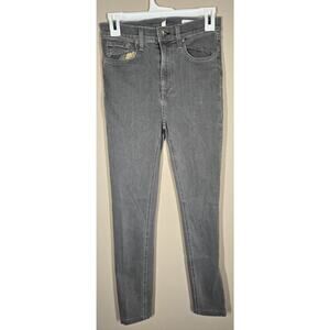 Rag and Bone Womens High Rise Skinny Ankle Grey Denim Size 27